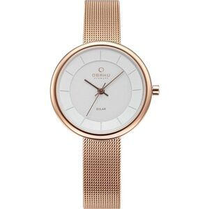 Obaku Women's Lys White Dial Watch - V206LRVWMV